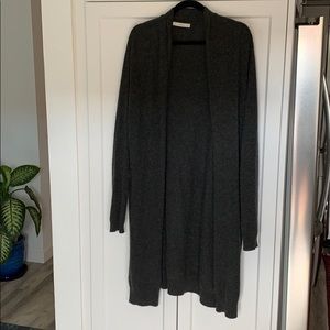 Cashmere oversized duster